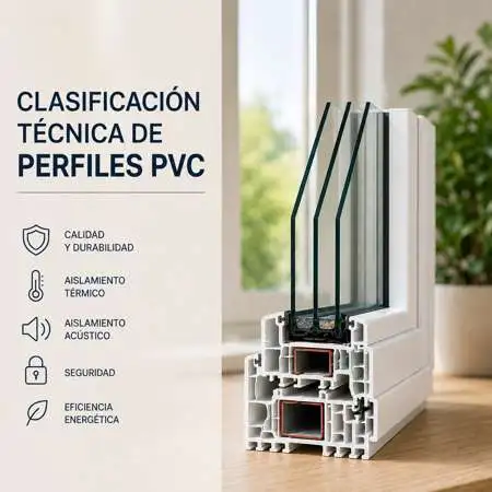 Tipos de perfiles de PVC