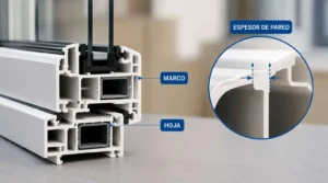 Diferencias entre perfiles de PVC