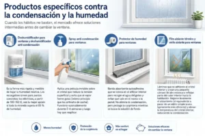 Productos contra la condensación en ventanas