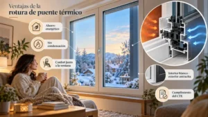 Merece la pena ventana con rotura de puente térmico